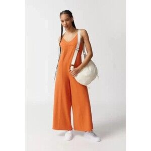 Out From Under Urban Outfitters Flo Wide-Leg Jumpsuit Solid Cotton S  287978